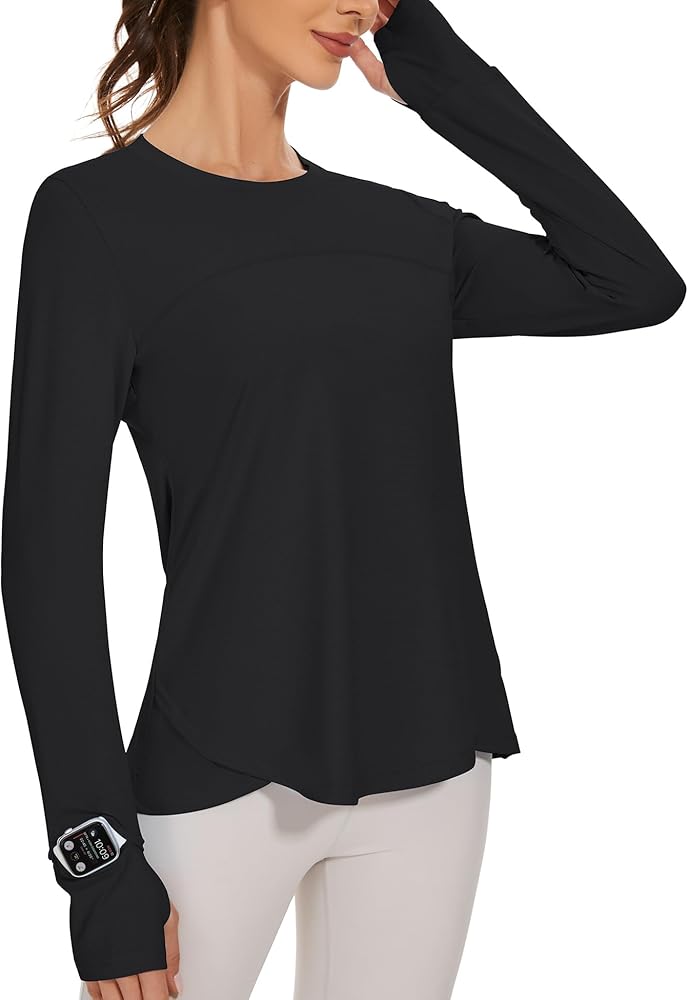 Long sleeve sports top womens, stay active and warm in the best long sleeve sports tops designed for your active life!