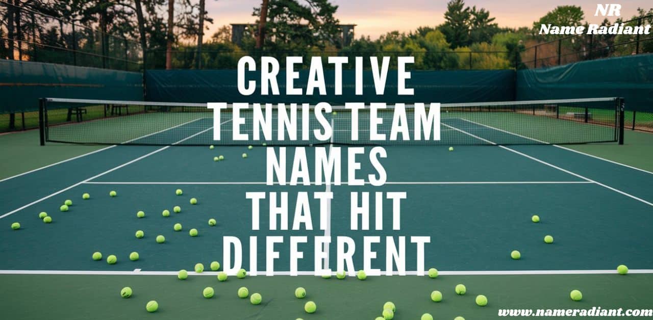 Unique Team Tennis Names: Stand Out on the Court Now!