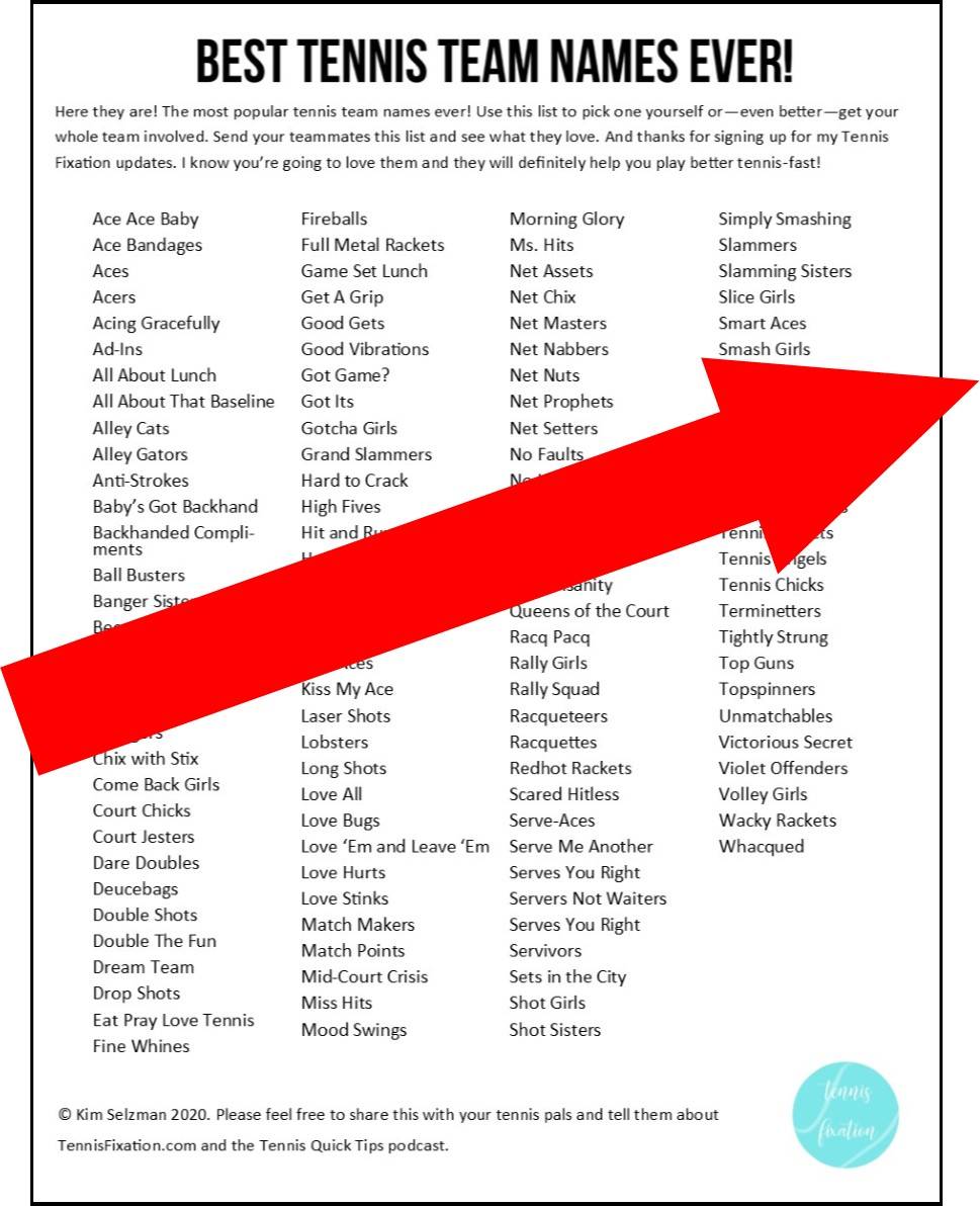 Cool Tennis Club Names: Find the Best One for Your Team!