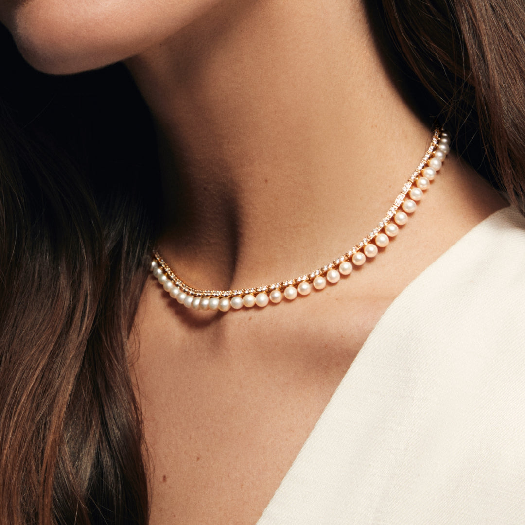 Pearl tennis necklace styles: Which one is the best choice for you!