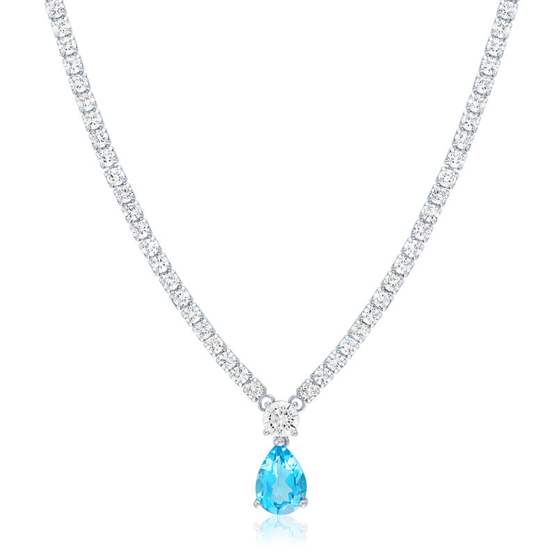 Blue Topaz Tennis Necklace: Where to Buy and What to Look for Online at a Reasonable Price