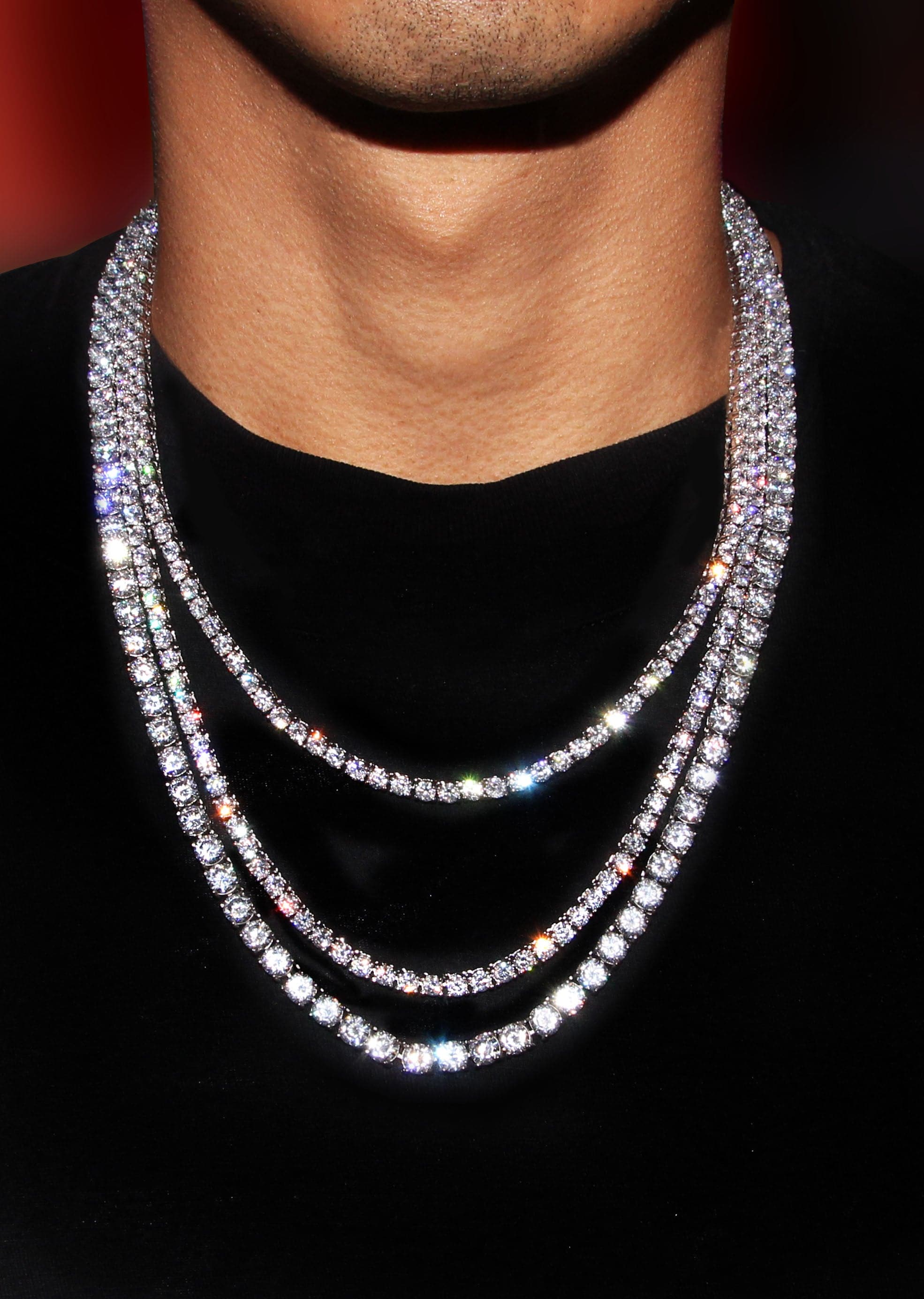 Layered tennis necklace: Check the best design for every budget!