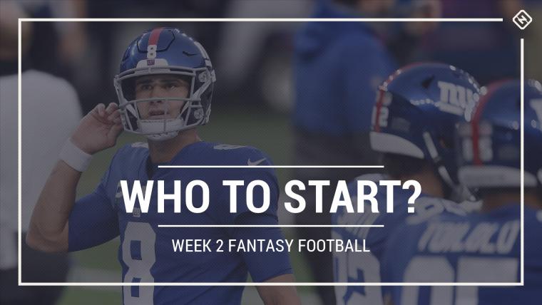 nfl week 2 fantasy rankings: Who to Start, Who to Sit.