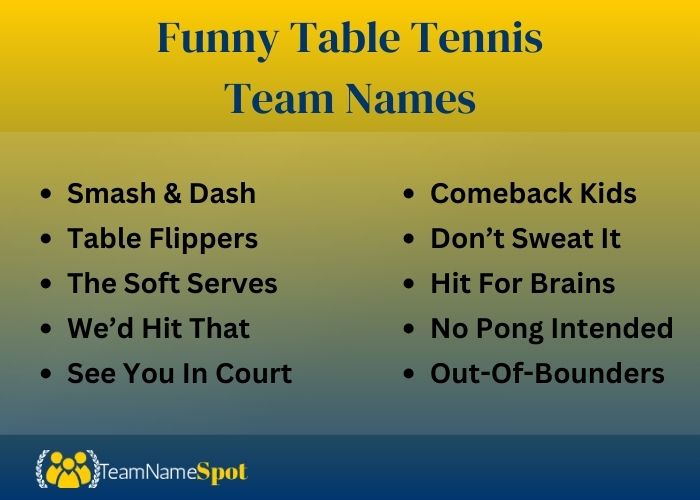 Picking funny names for tennis teams made simple (follow 5 super easy steps!)