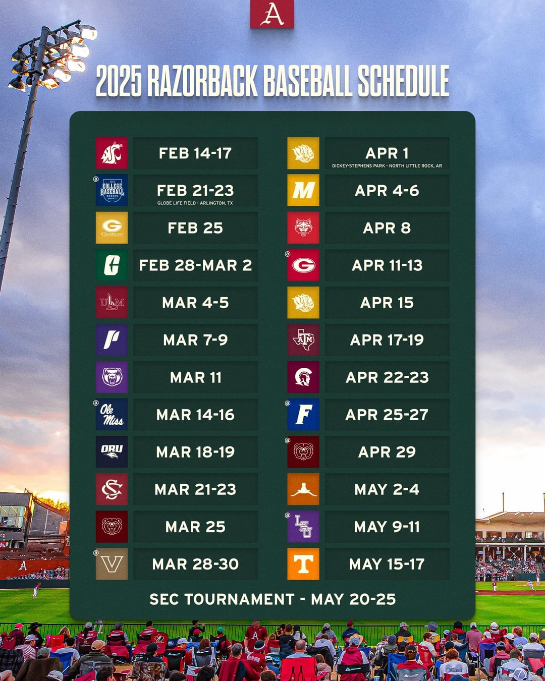 Best sites for ark baseball schedule 2025 info? Top trusted resources here.
