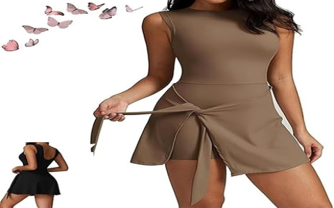 Best ways to buy womens solid knot wrap tank romper cheaply online!