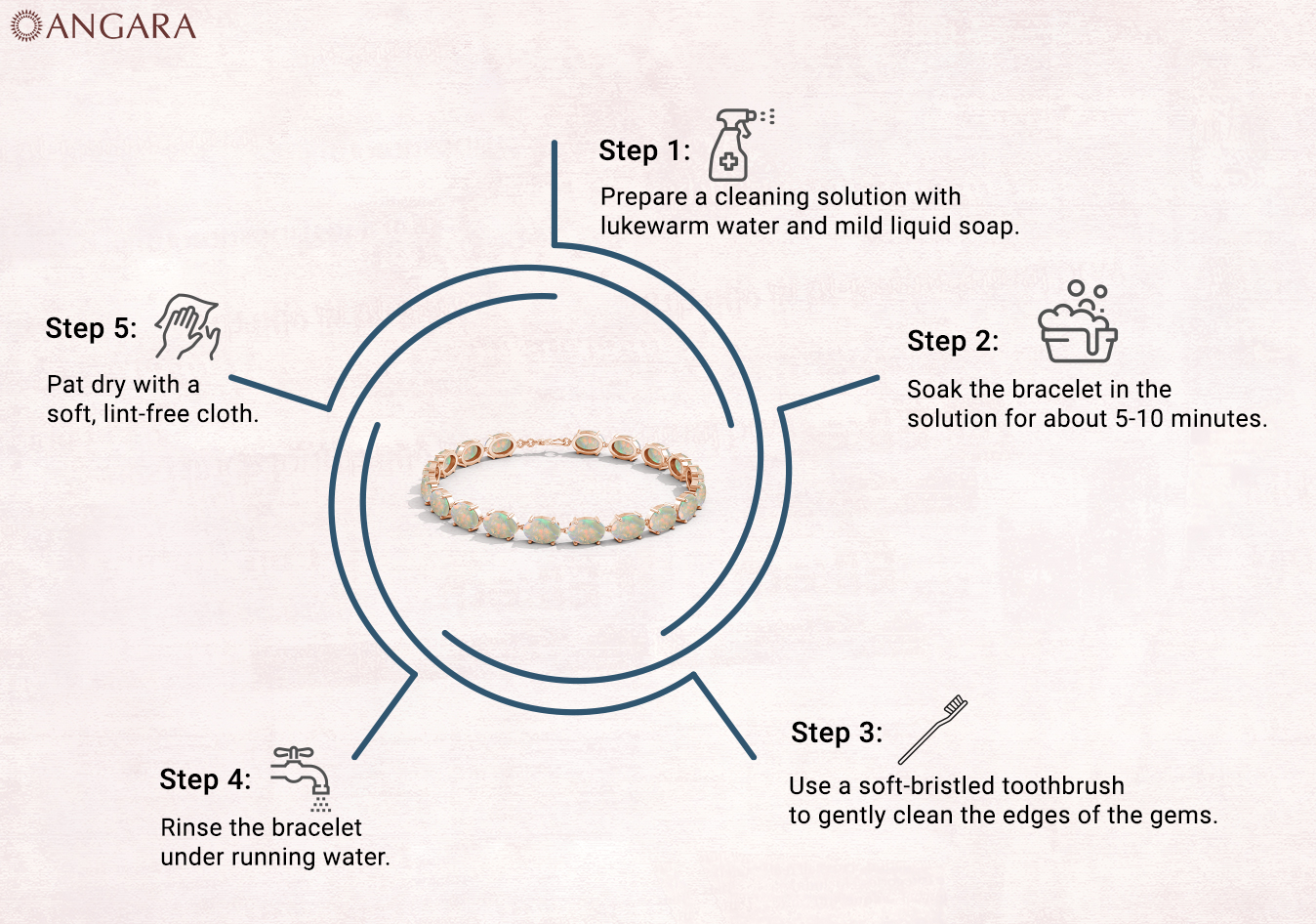 How to care for your gold heart tennis bracelet? Easy steps to keep it shiny.
