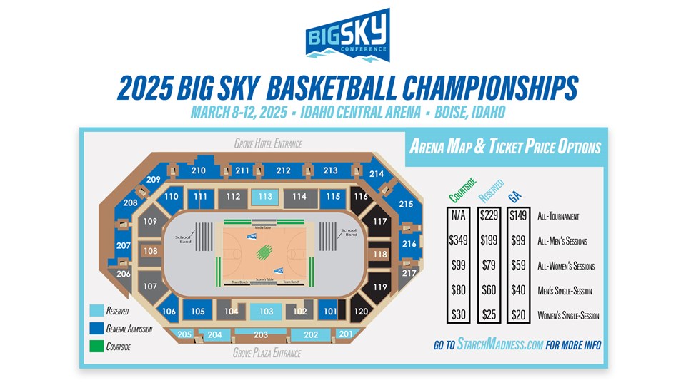 Big Sky Basketball 2025 Tickets Game Times All Matchups Included