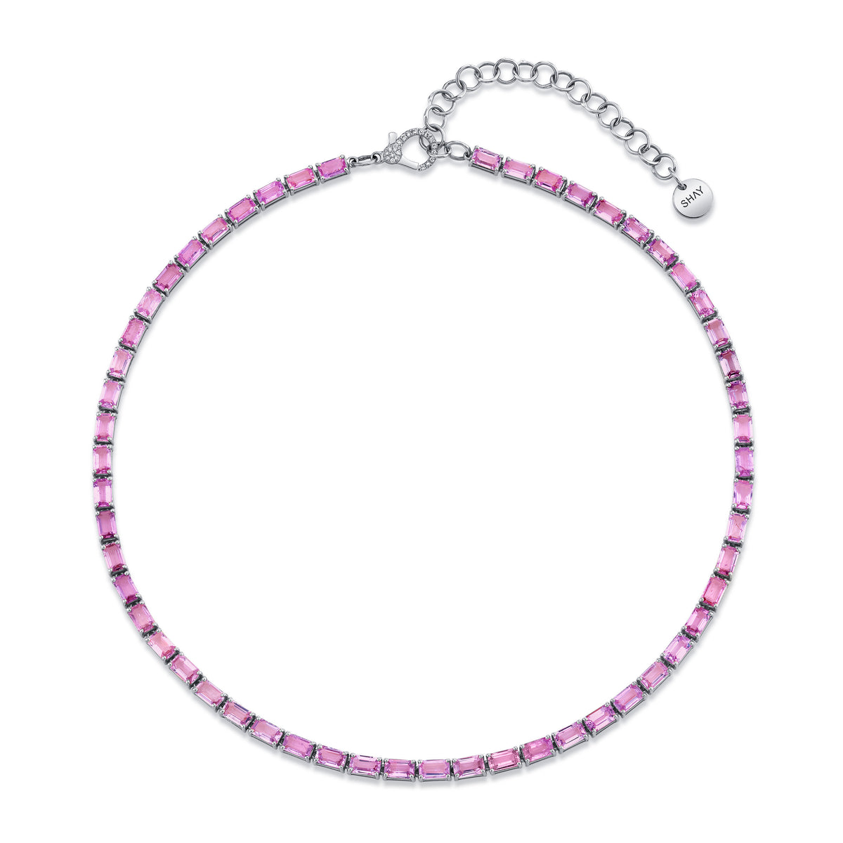 Pink Sapphire Tennis Necklace Quality Guide Spot Real Gems