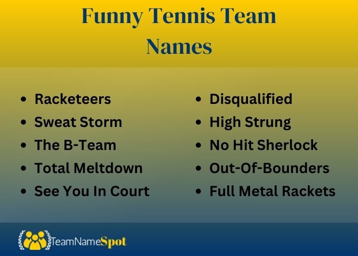 Creative vs Funny Team Names for Tennis Which Works Best