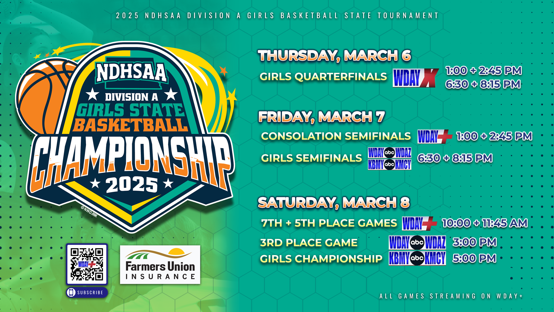 ND State Class A Girls Basketball Tournament 2025 Dates Where to See Games
