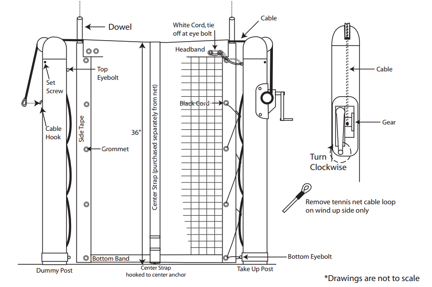 Tennis net strap how to install step by step guide for beginners